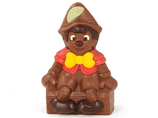 Pinokkio 19 cm-Decorated milk chocolate